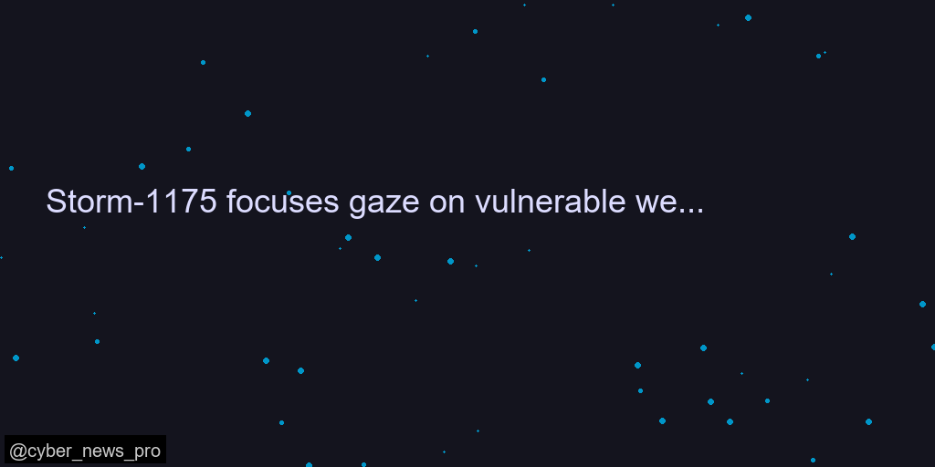 Storm-1175 focuses gaze on vulnerable web-facing assets in high-tempo Medusa ran